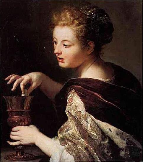 Anthoni Schoonjans Cleopatra puts a pearl in the wine